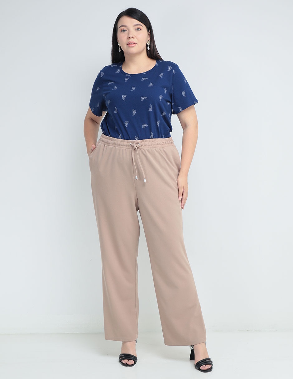Playera manga corta Weekend Plus cuello redondo para mujer