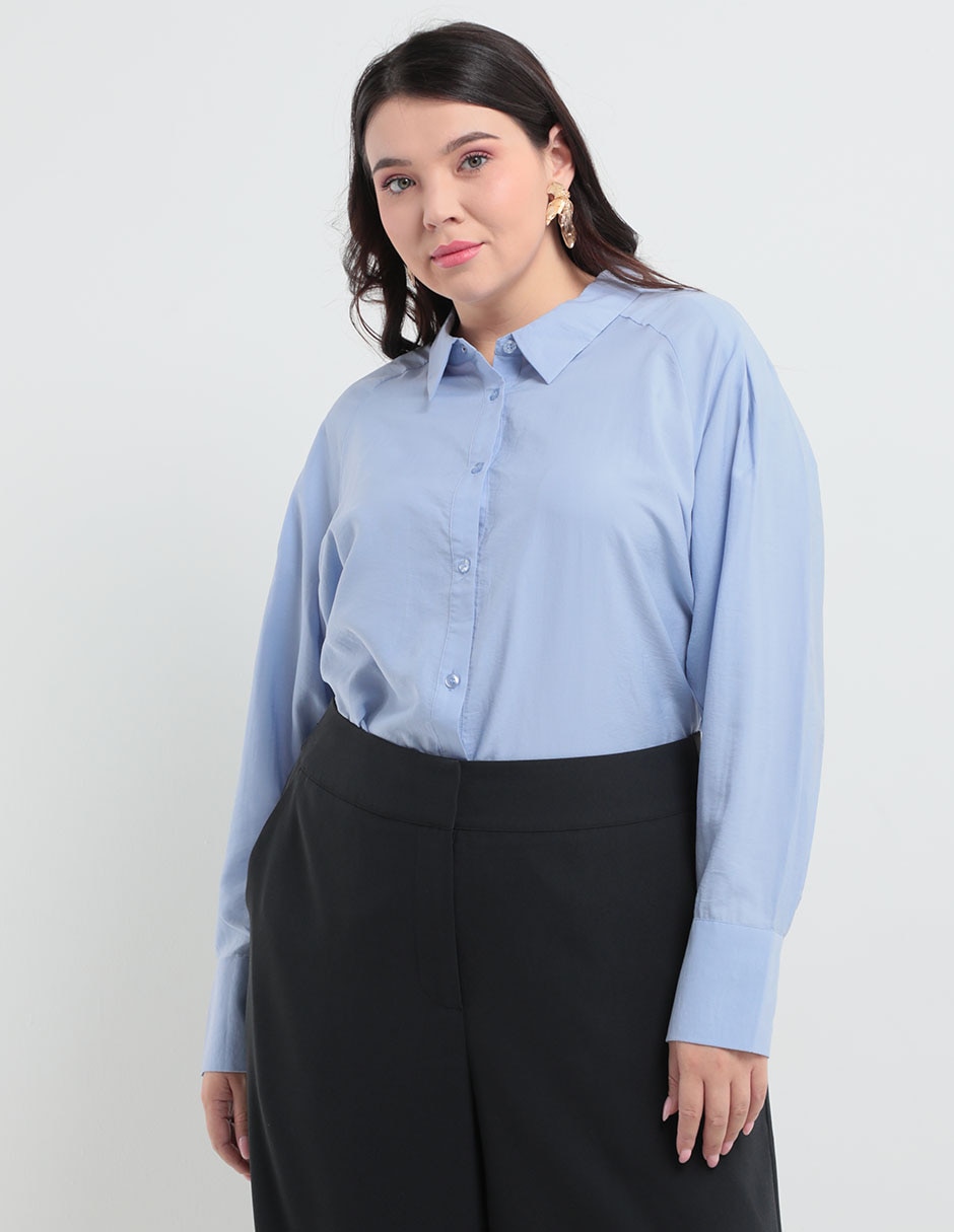 Blusa manga larga para mujer
