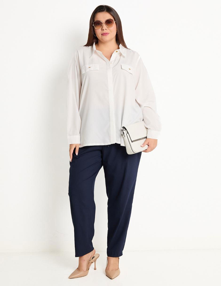 Pantalón de vestir slim para mujer 3