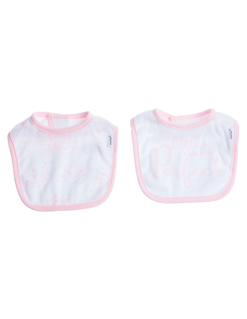 Set babero estampado de algodón 2 piezas