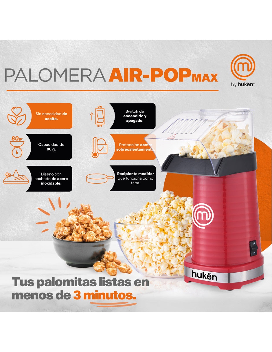 Máquina de palomitas Master Chef MKPM80REDV2