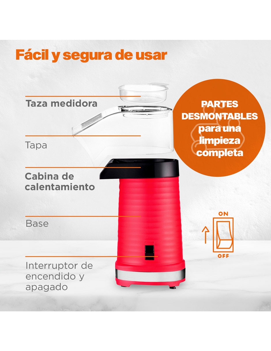 Máquina de palomitas Master Chef MKPM80REDV2