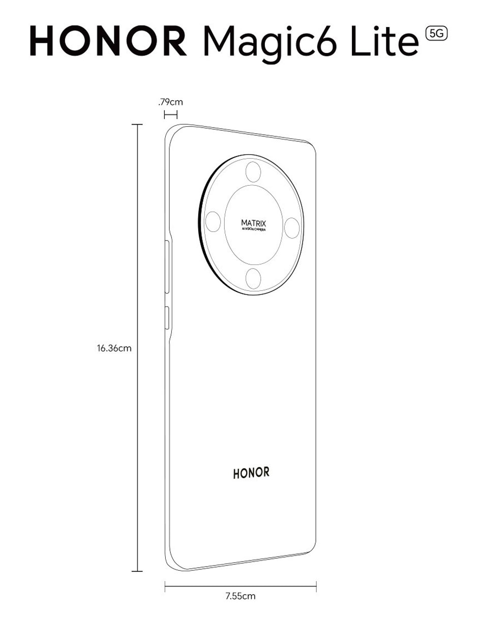Honor Magic 6 Lite AMOLED 6.7 pulgadas AT&T
