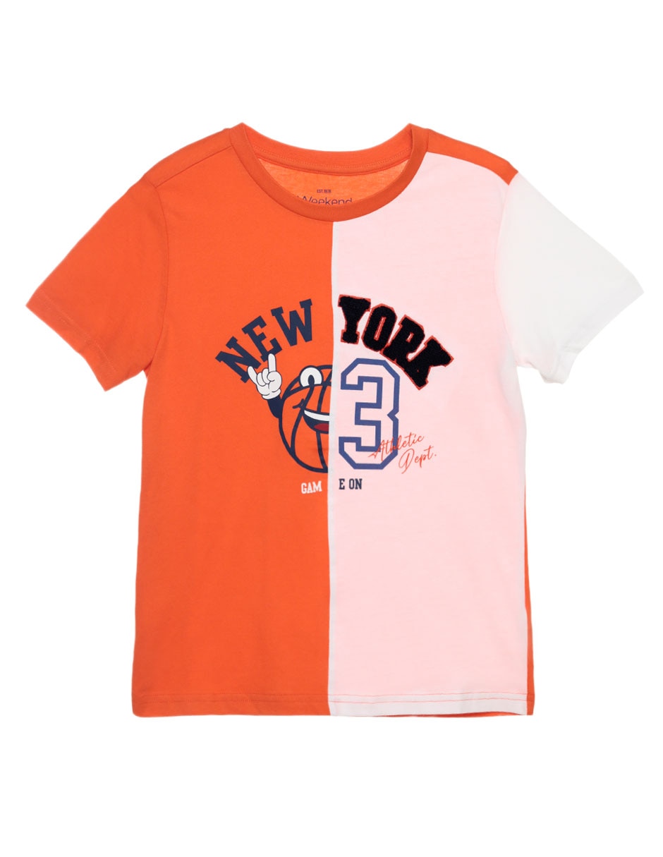 Playera manga corta para niño Playera manga corta para niño