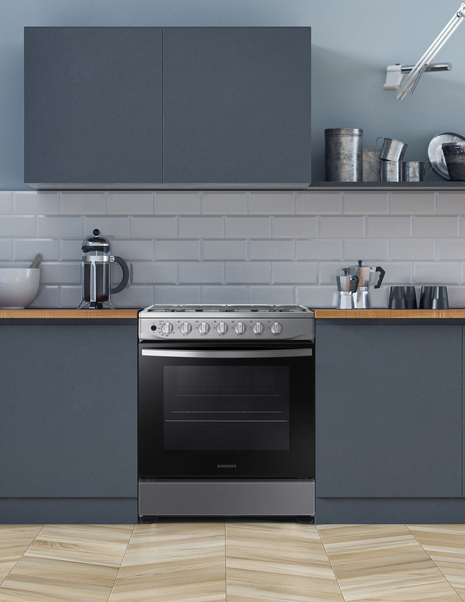 Estufa de piso 76.7 cm NX52D3000MV/AX de 6 quemadores 4