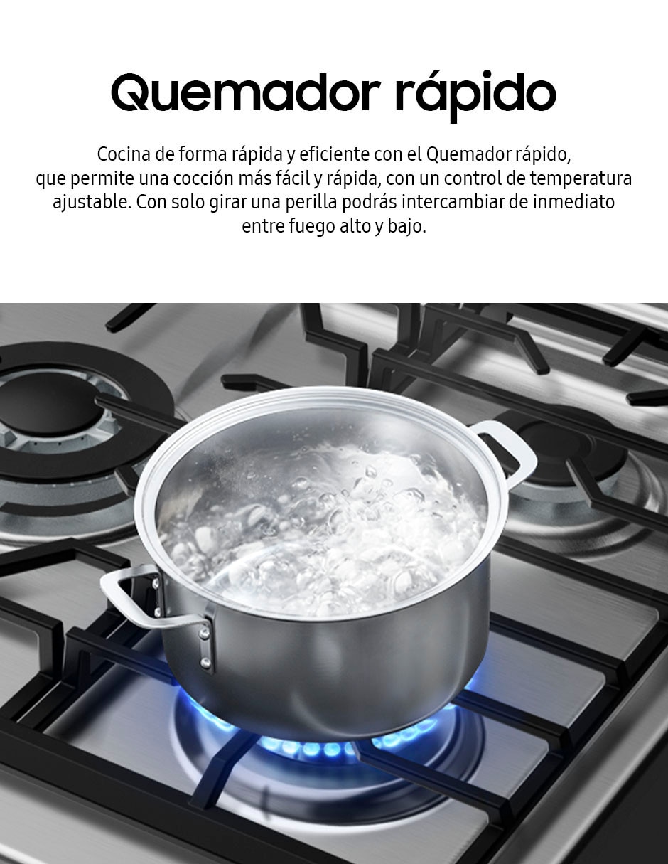 Estufa de piso 76.7 cm NX52D3000MV/AX de 6 quemadores 7