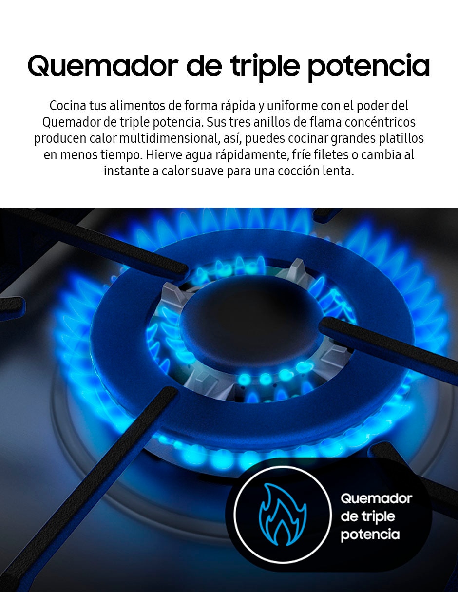 Estufa de piso 76.7 cm NX52D3000MV/AX de 6 quemadores 8