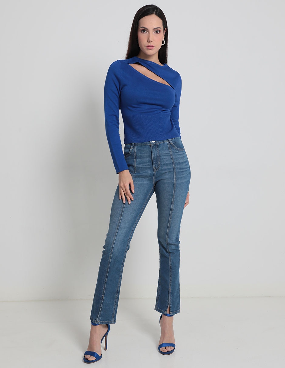 Blusa túnica Vitos celyn manga corta para mujer