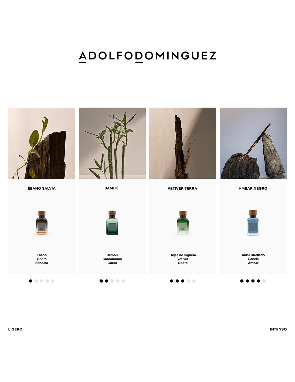 Set Eau de parfum Adolfo Dominguez Ámbar Negro para hombre