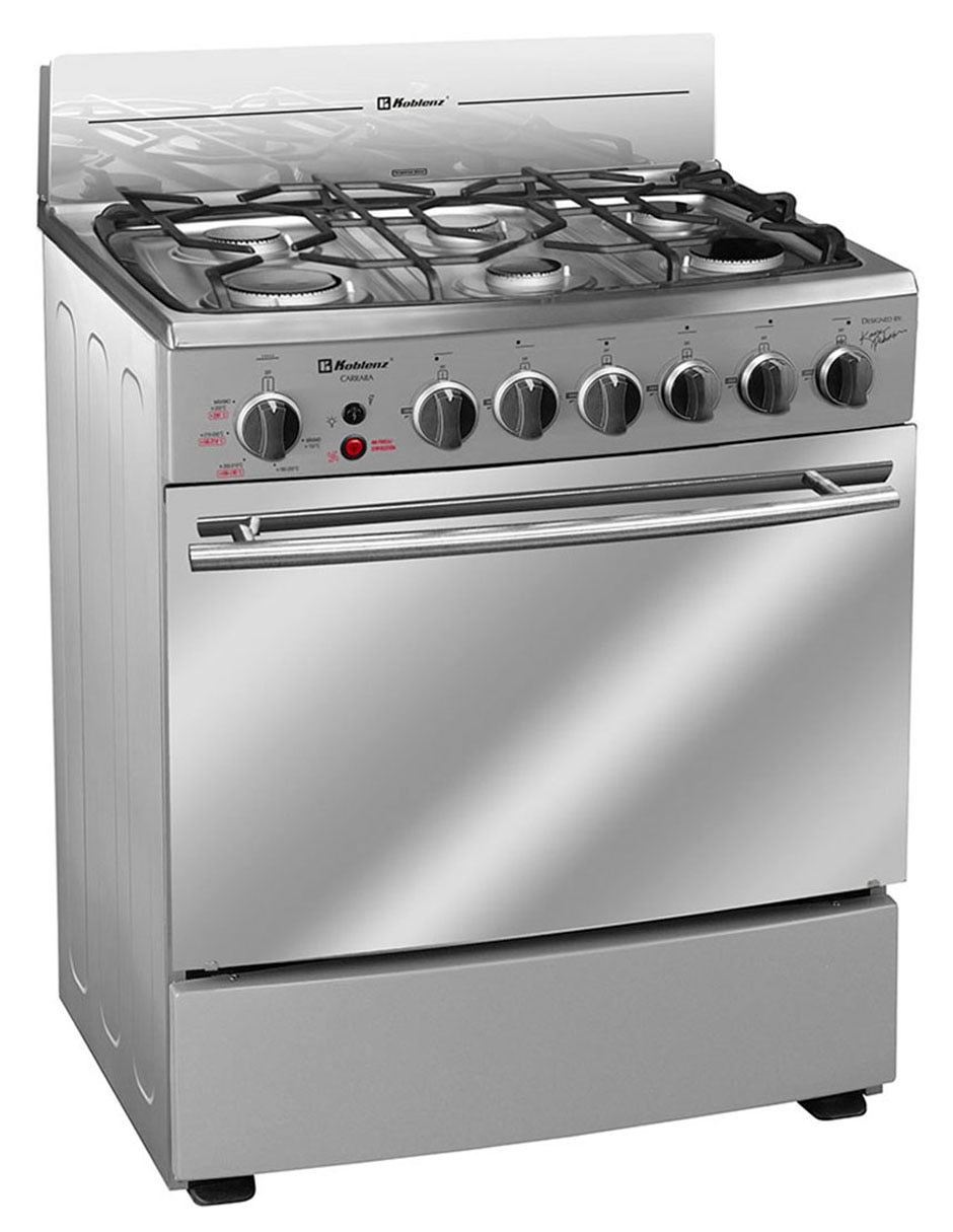 Estufa de piso a gas natural/lp 76 cm EK-1131 CARRARA FRYER de 6 quemadores 5