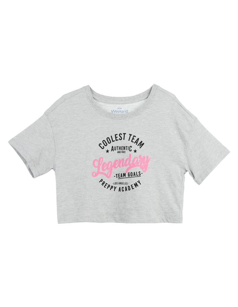 Playera manga corta para niña Playera manga corta para niña