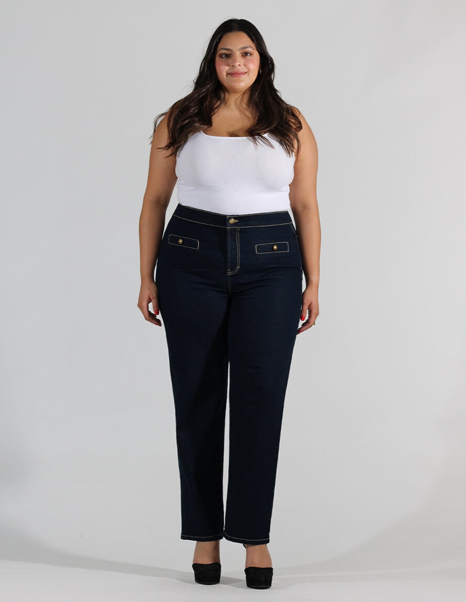 Jeans straight op0524te1775 para mujer