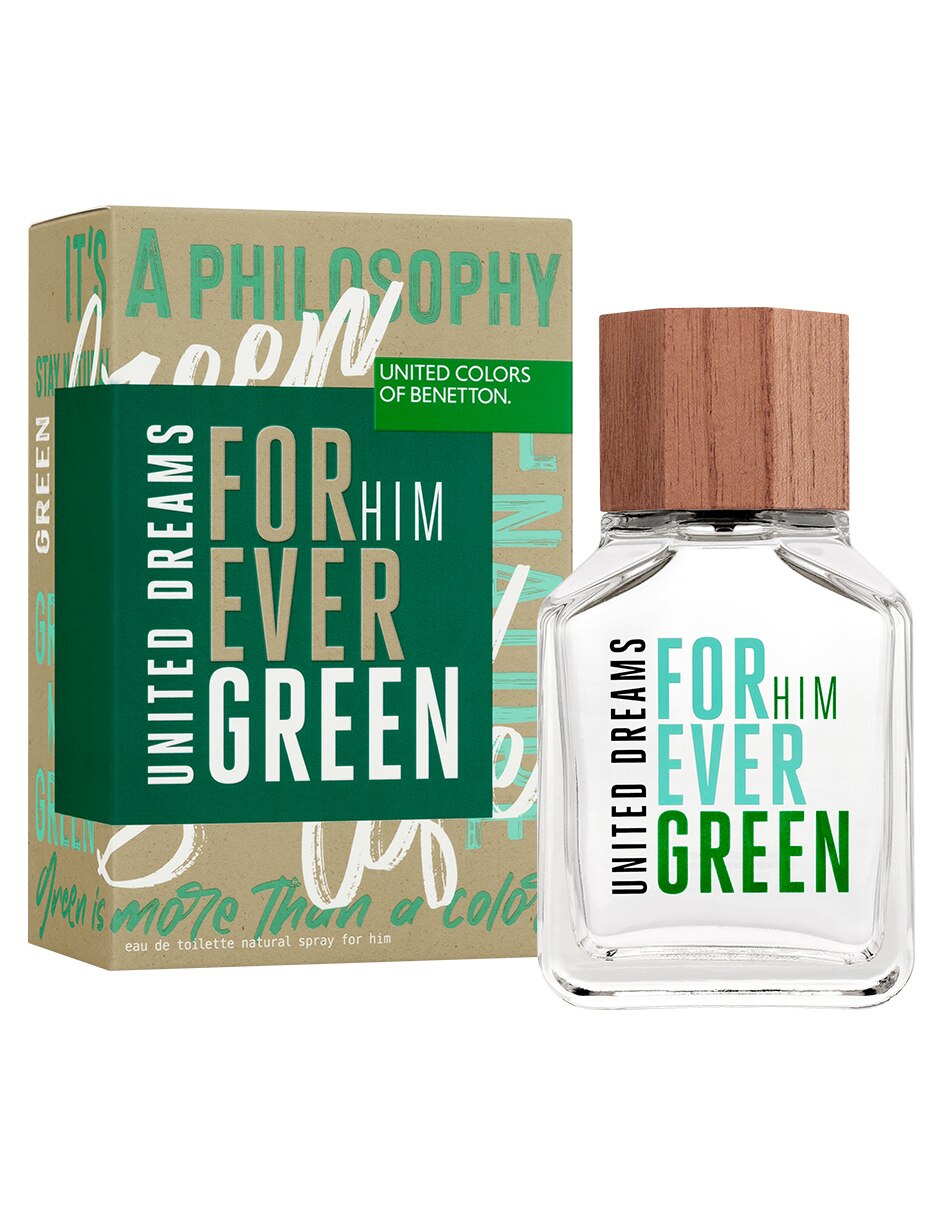 Eau de toilette Benetton United Dreams Forever Green para hombre