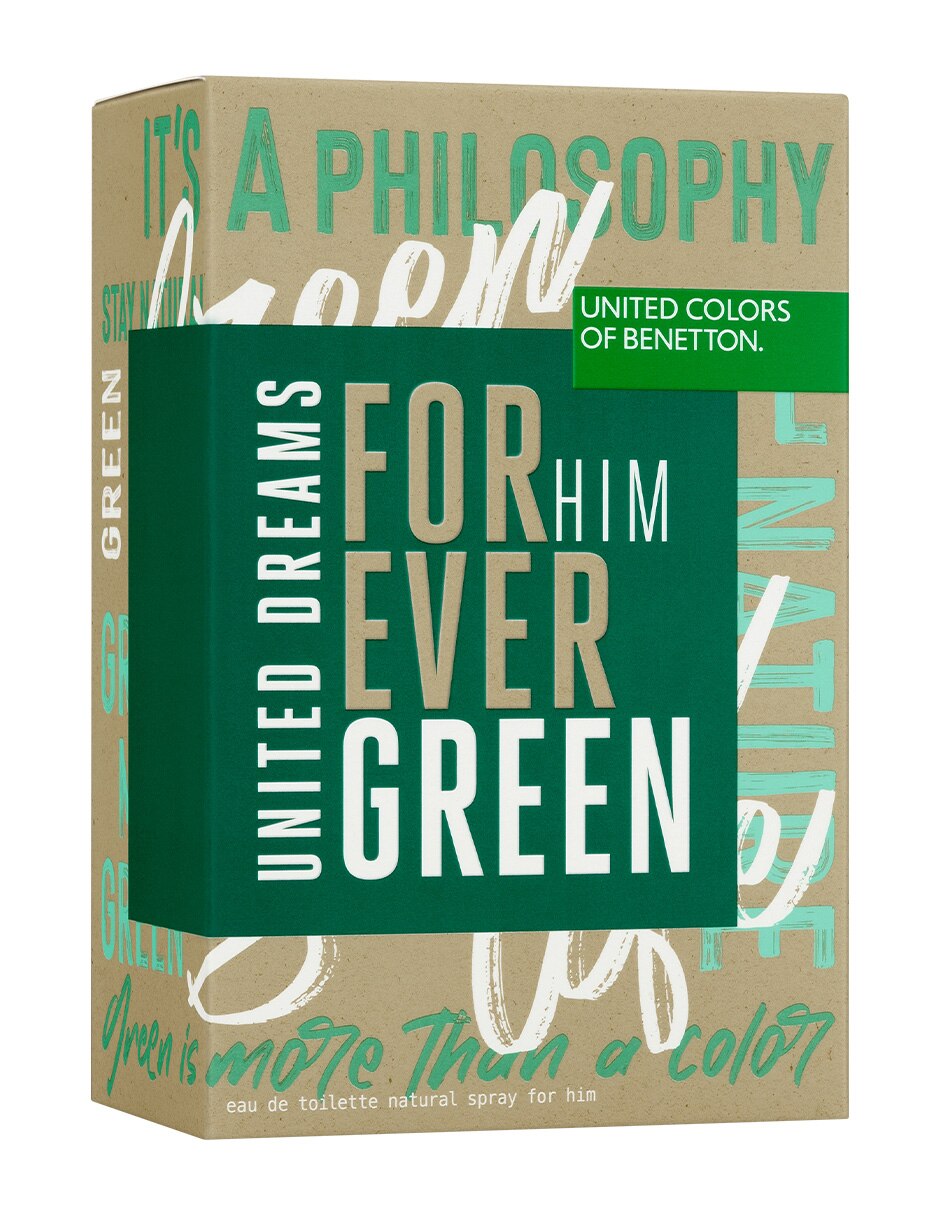Eau de toilette Benetton United Dreams Forever Green para hombre