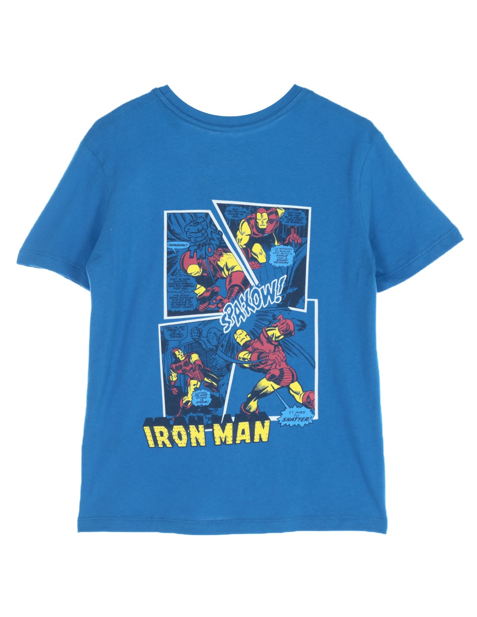 Playera Iron Man Marvel manga corta para niño Playera Iron Man Marvel manga corta para niño