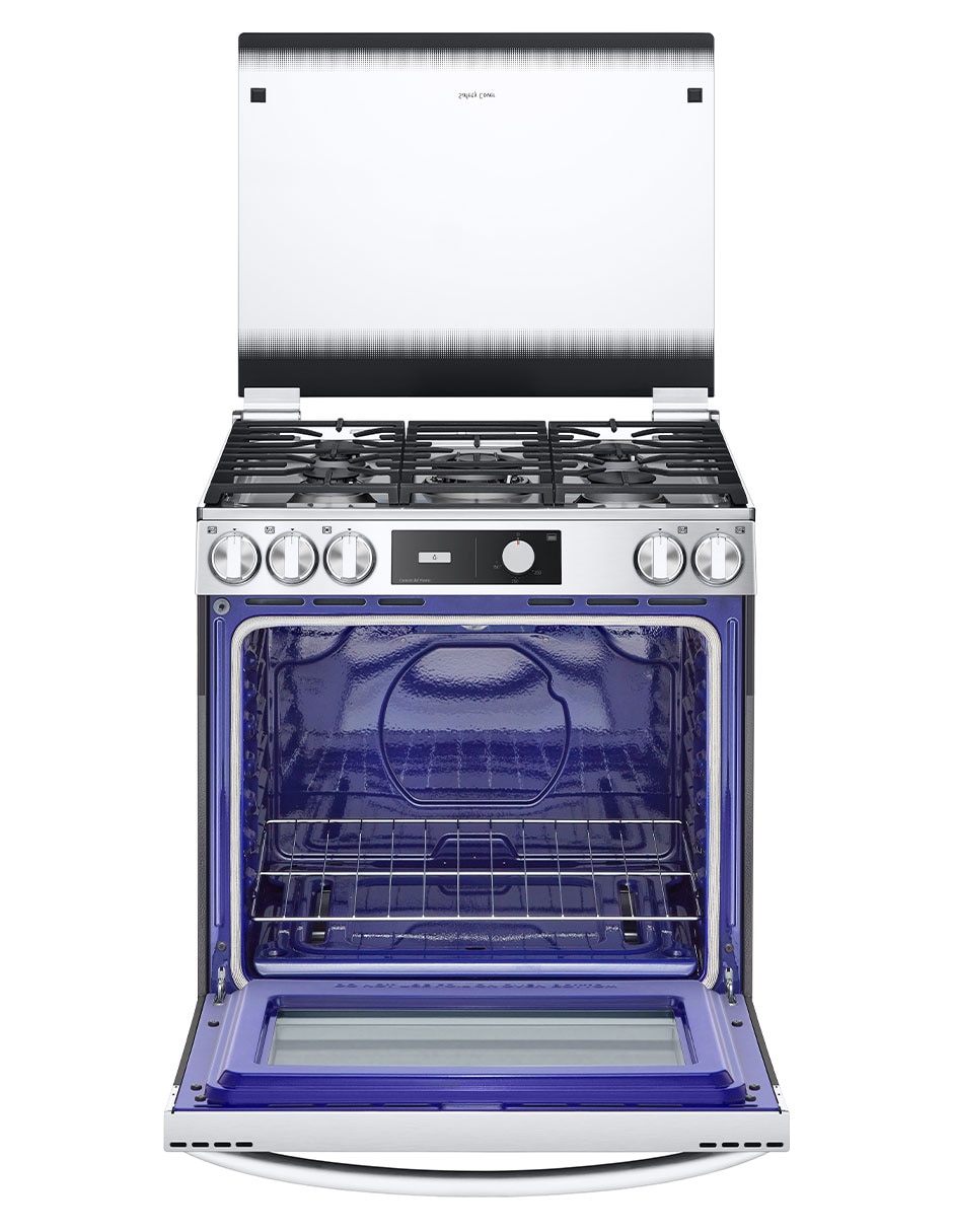 Estufa de piso a gas lp Lg 75.88 cm LRGL5841S de 5 quemadores