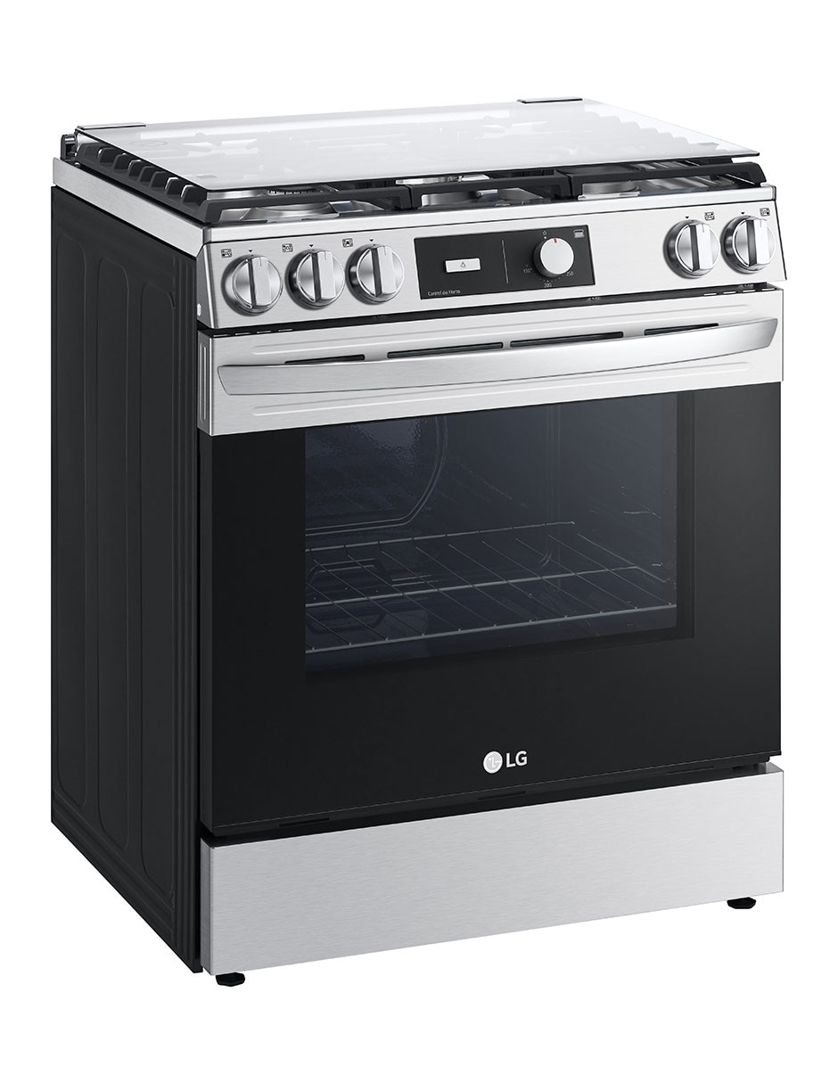 Estufa de piso a gas lp Lg 75.88 cm LRGL5841S de 5 quemadores