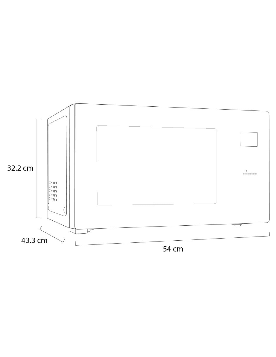 Horno de microondas convencional LG Smart Inverter Magnetron modelo MS1596DIR2