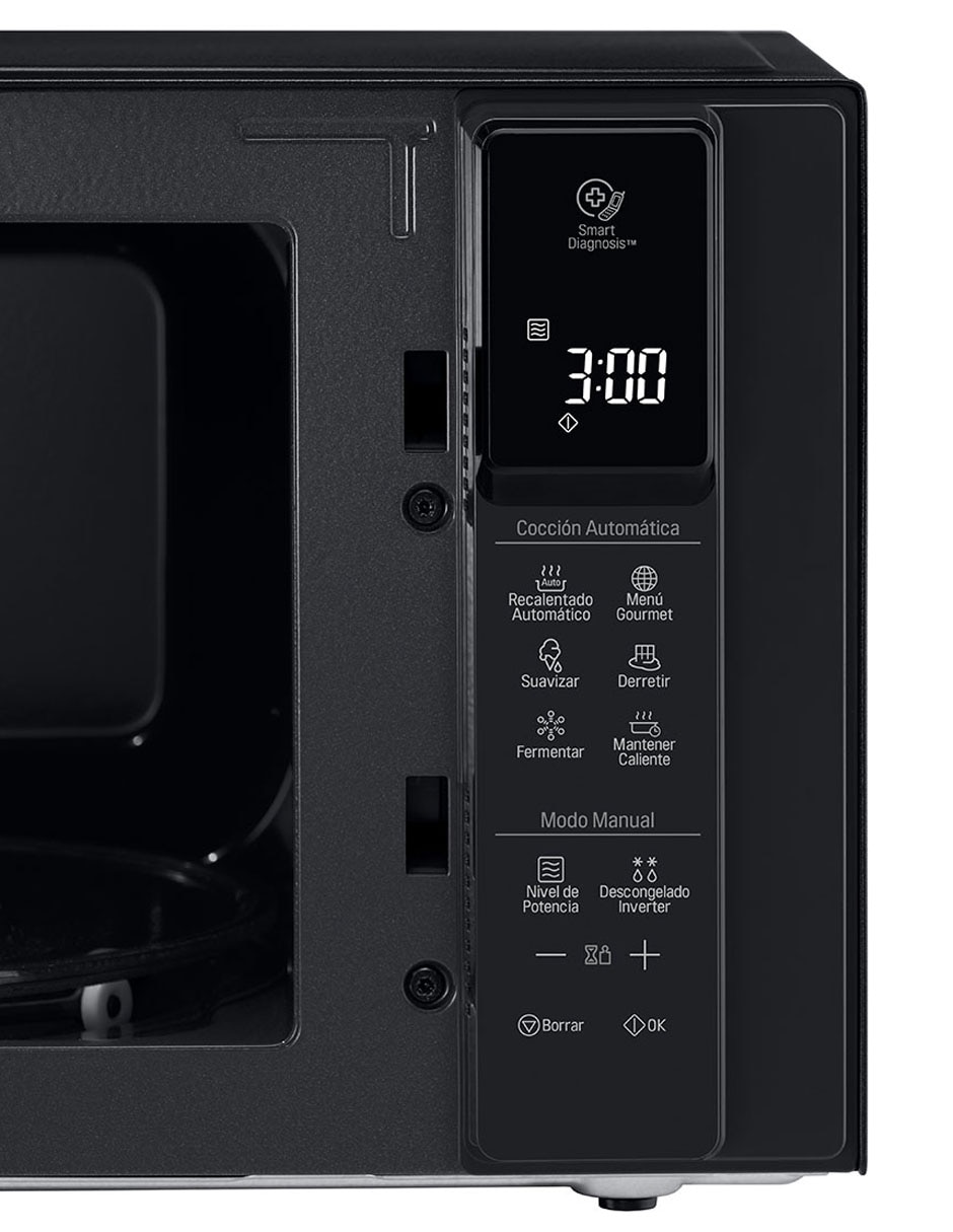 Horno de microondas convencional LG Smart Inverter Magnetron modelo MS1596DIR2