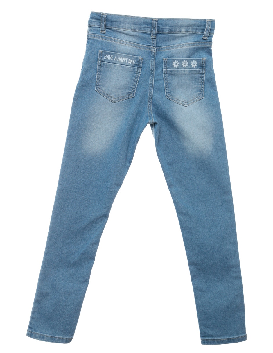 Jeans ultra skinny Weekend lavado claro para niña