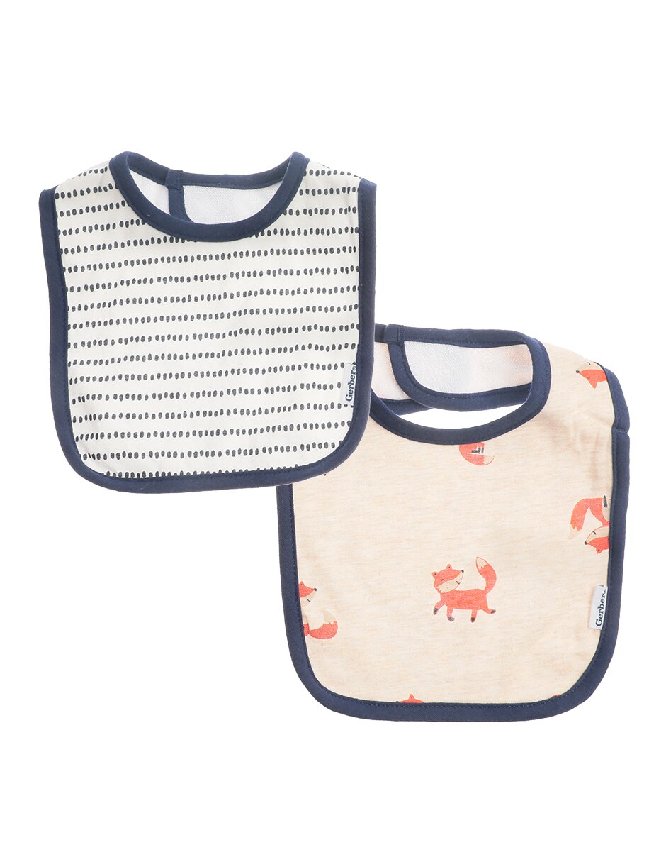 Set babero de algodón 2 piezas