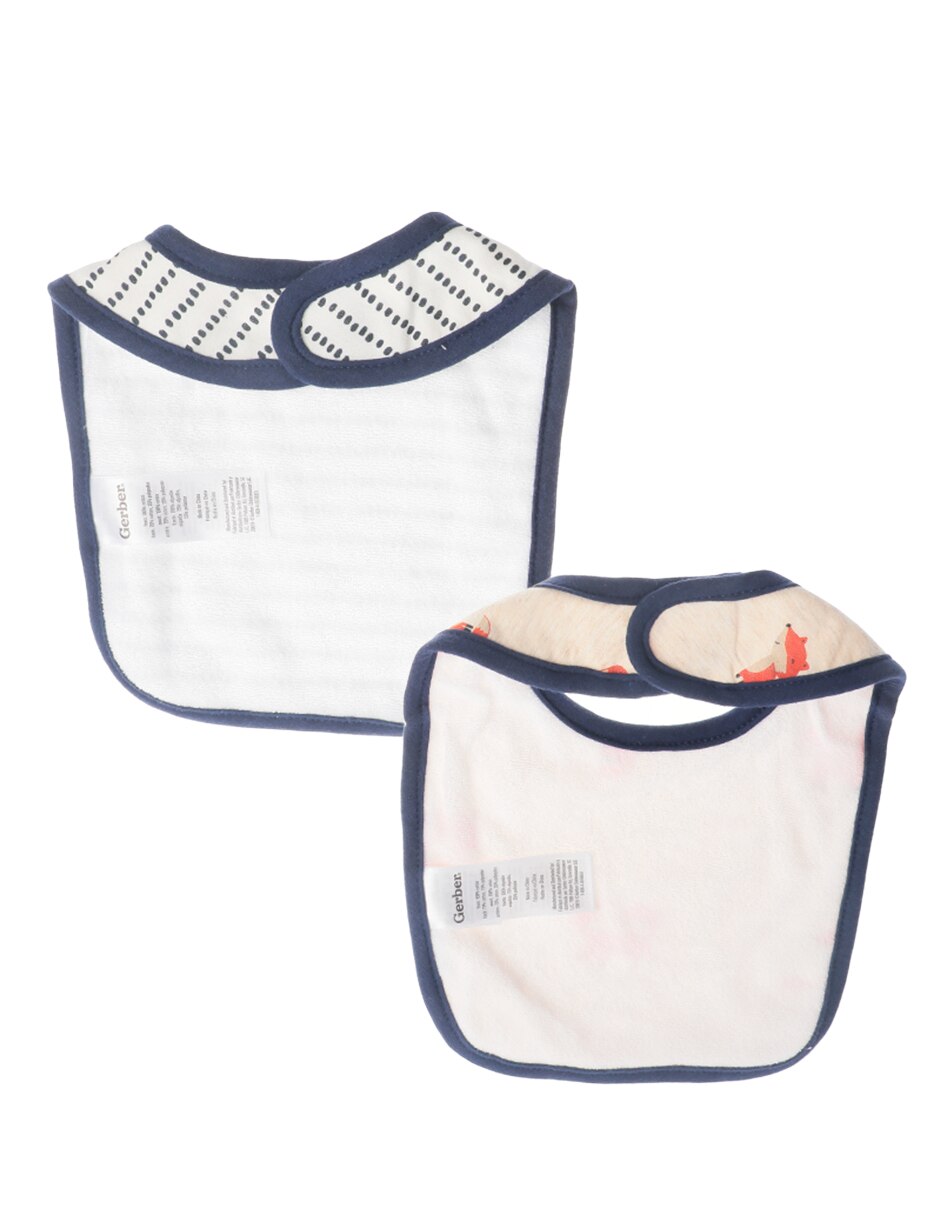 Set babero de algodón 2 piezas 2