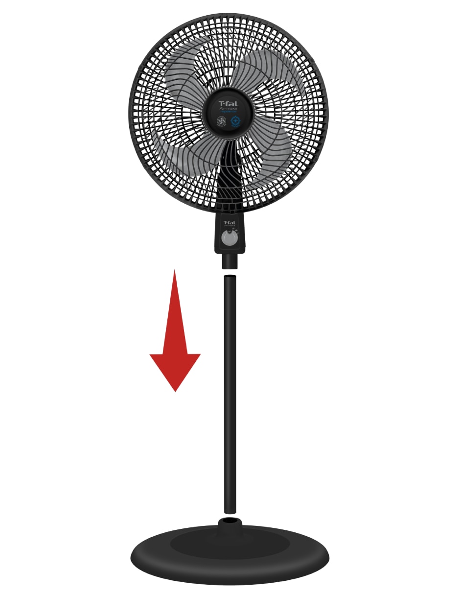 Ventilador de pedestal con control remoto 3 velocidades 9