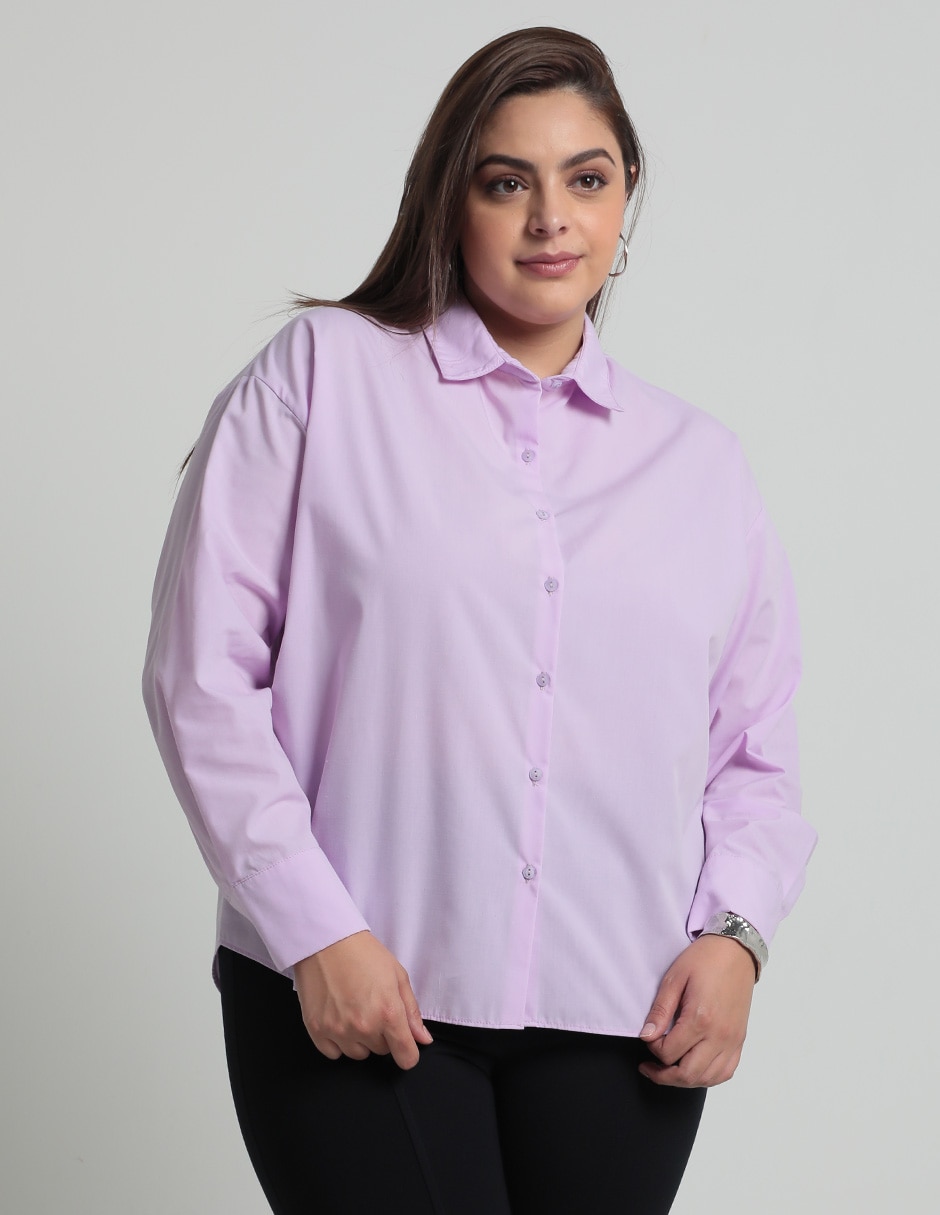 Blusa manga larga para mujer