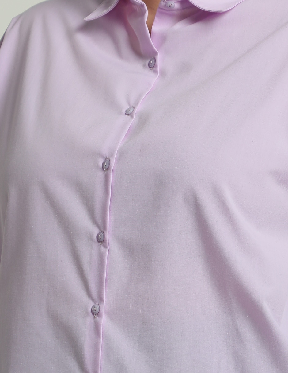 Blusa Contempo Plus manga larga para mujer