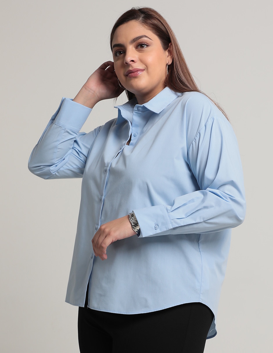 Blusa manga larga para mujer