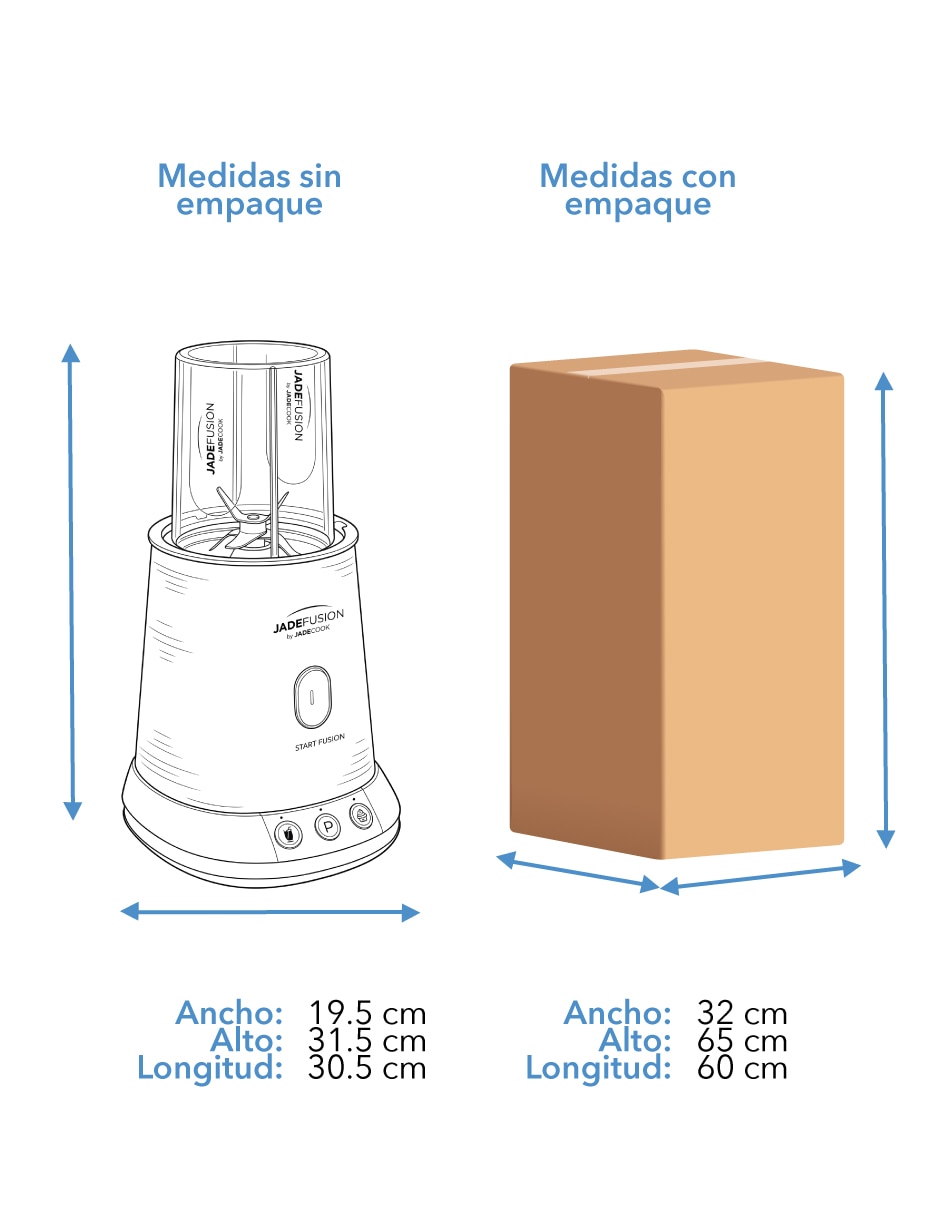 Procesador de alimentos Jade Cook cuchillas de acero inoxidable