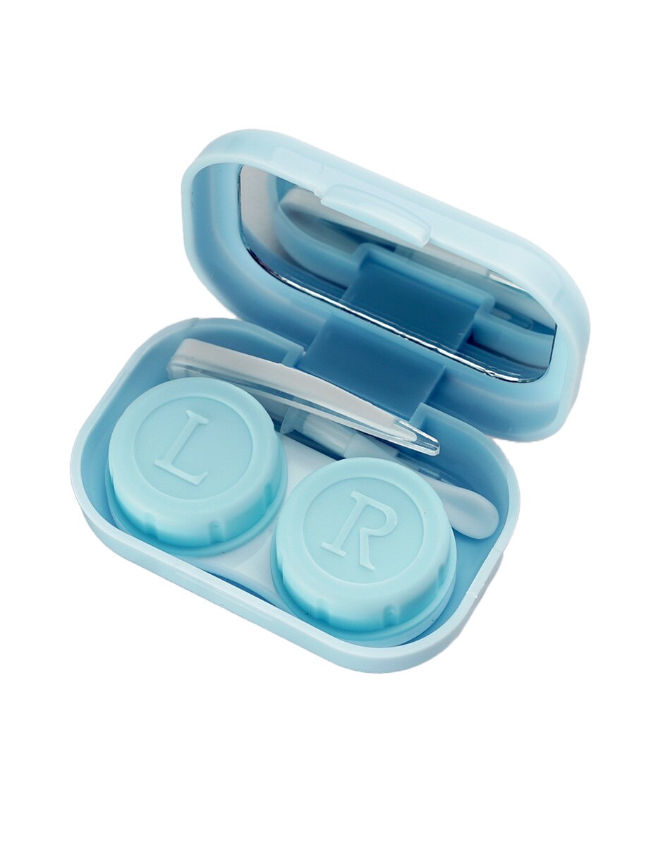 Estuche para lentes de contacto blandos con espejo 2