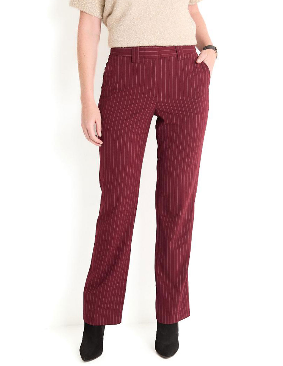 Pantalón de vestir straight para mujer Pantalón de vestir straight para mujer