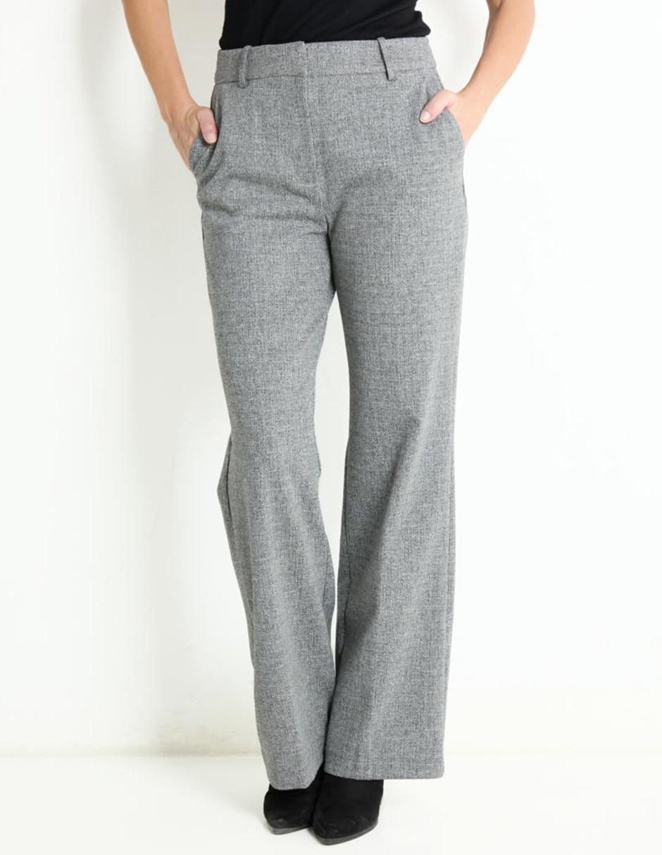Pantalón de vestir straight para mujer Pantalón de vestir straight para mujer