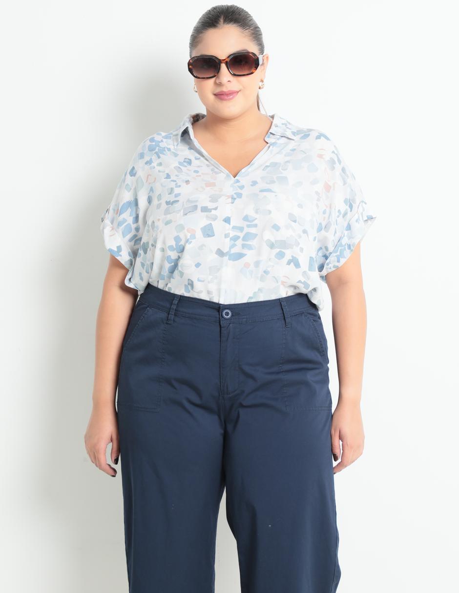 Blusa camisera Kur.Kuma manga larga para mujer Blusa camisera Kur.Kuma manga larga para mujer