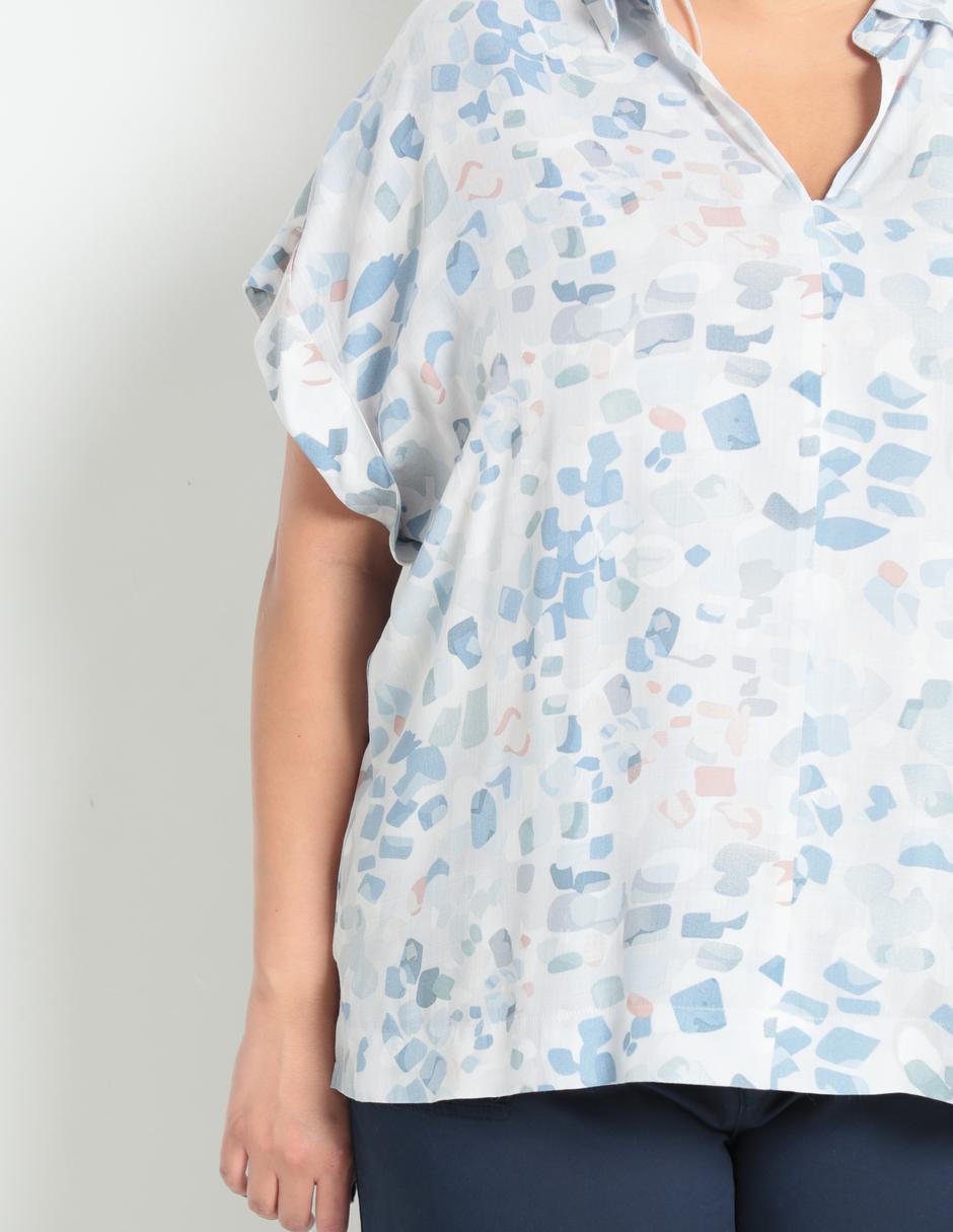 Blusa camisera Kur.Kuma manga larga para mujer 2