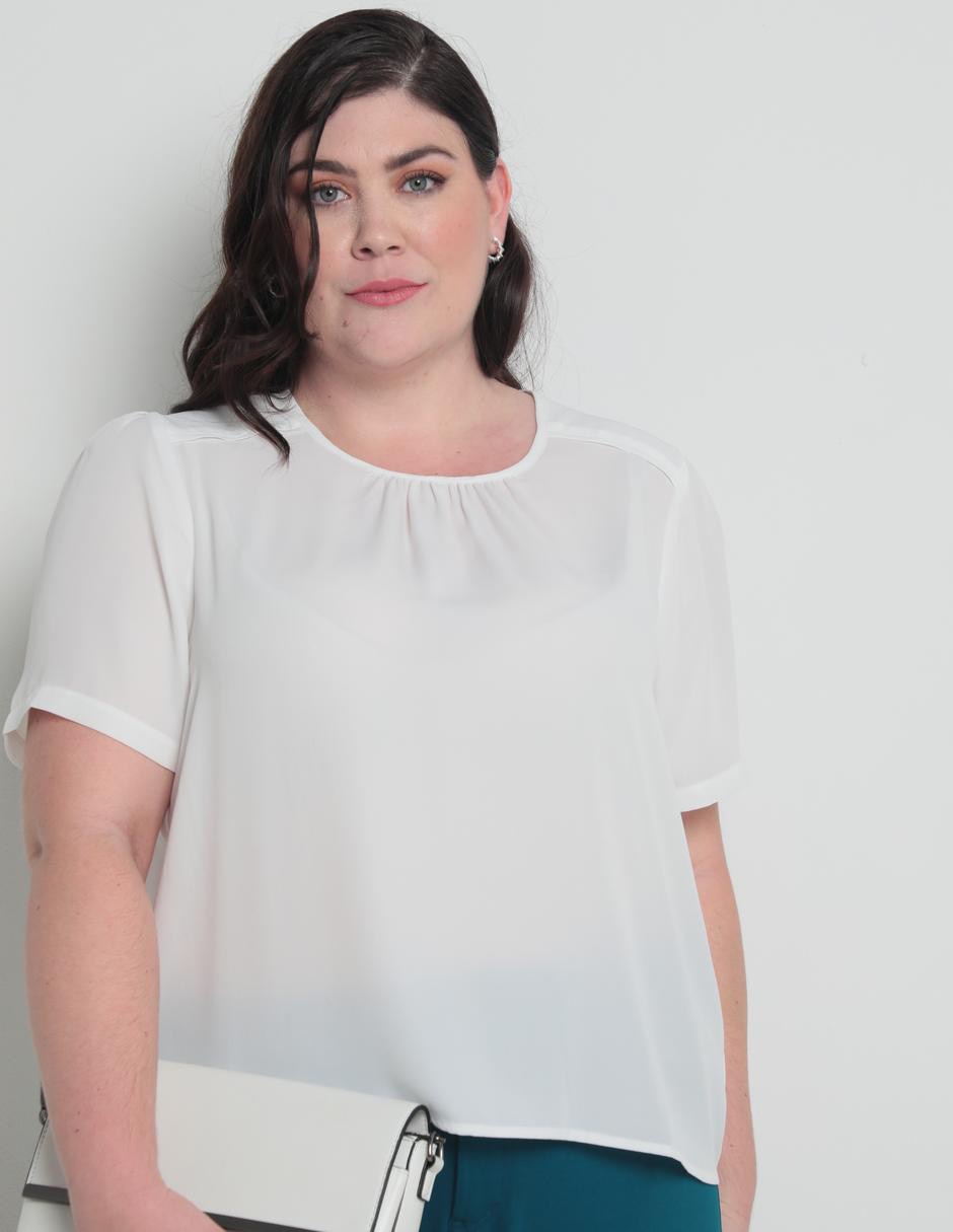Blusa manga corta para mujer 4