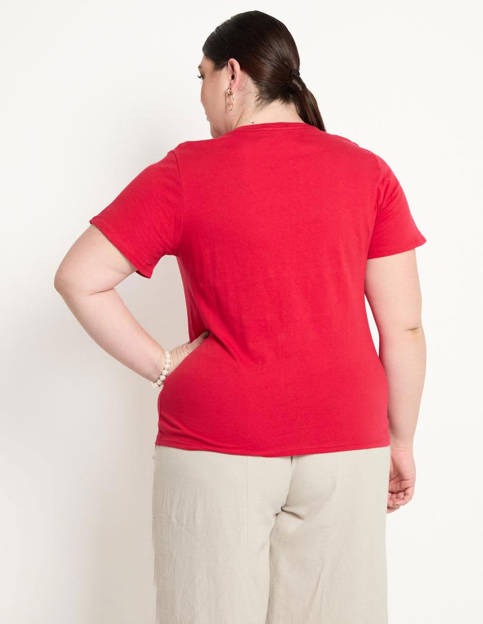 Playera manga corta Weekend Plus cuello redondo para mujer
