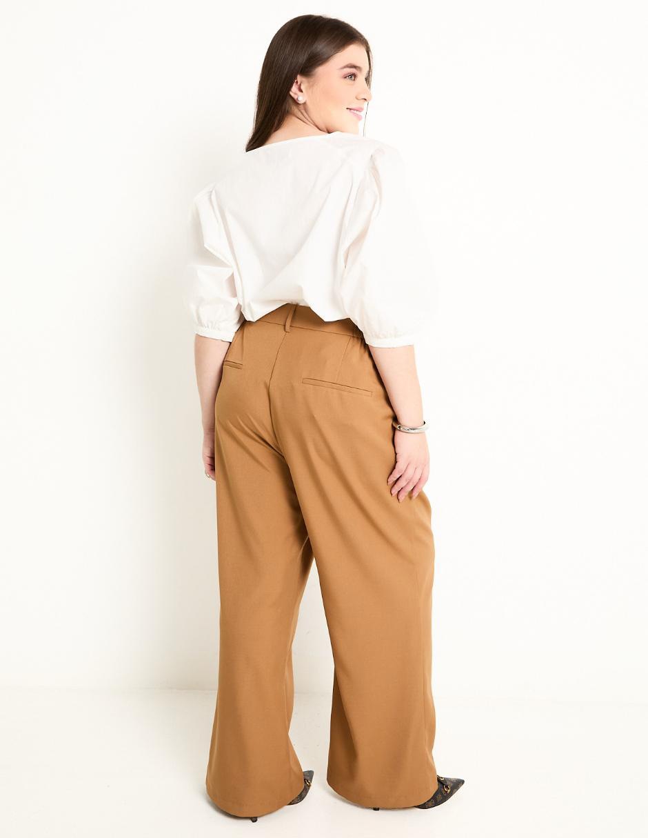 Pantalón relaxed Contempo Plus amplio para mujer