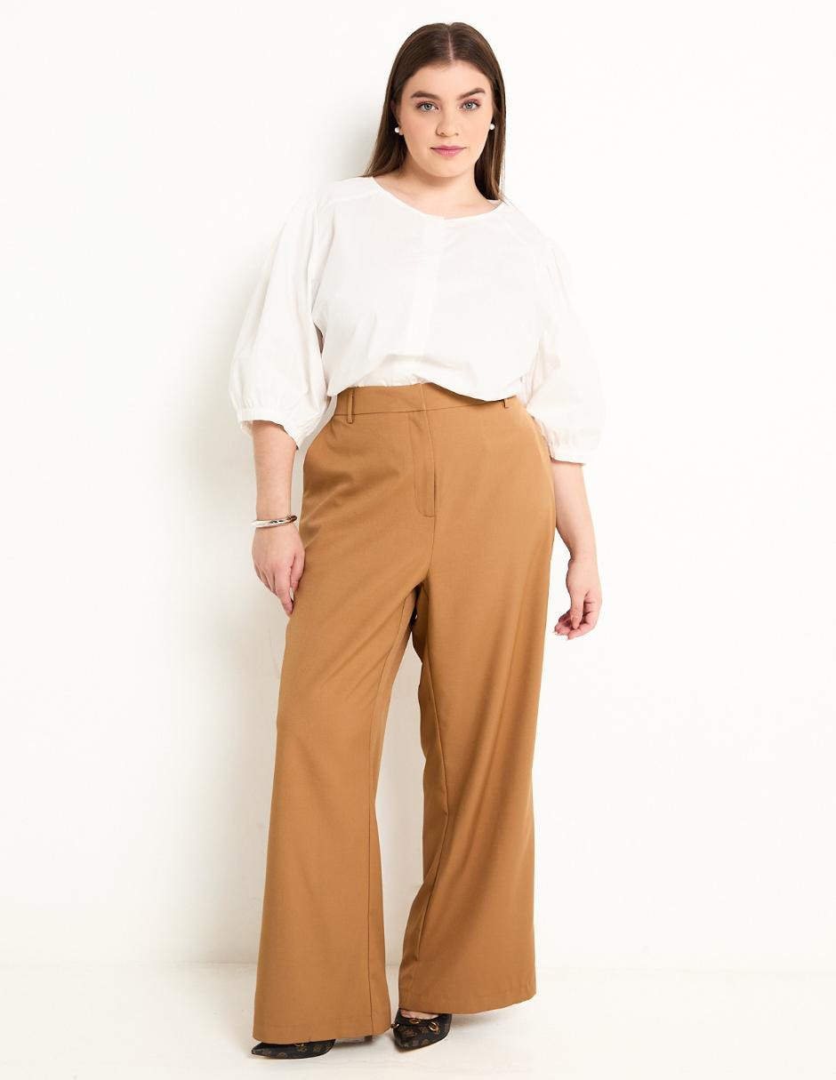 Pantalón relaxed Contempo Plus amplio para mujer