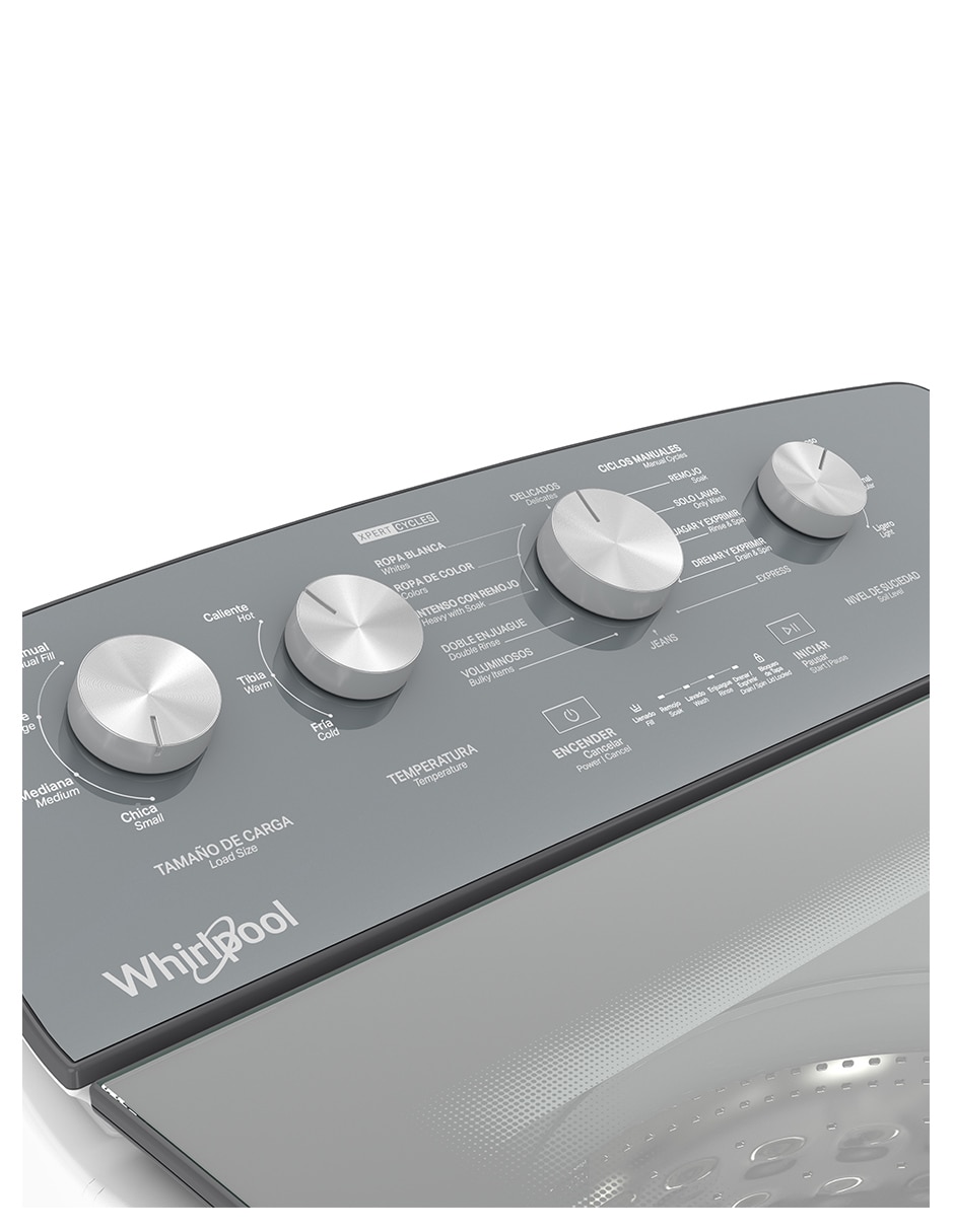Lavadora Whirlpool 22 kg semiautomática carga superior 8MWTW2224WJM