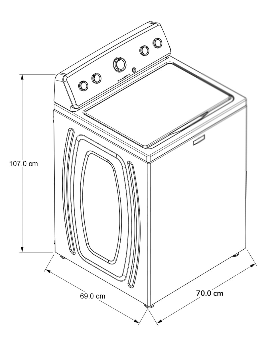 Lavadora Maytag 20 kg automática carga superior 7MMVWC465JW