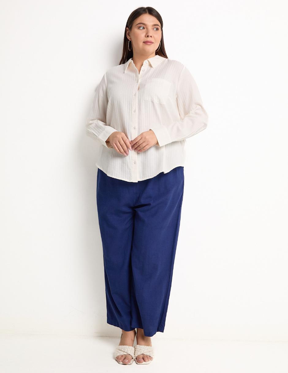 Blusa camisera manga larga para mujer 3