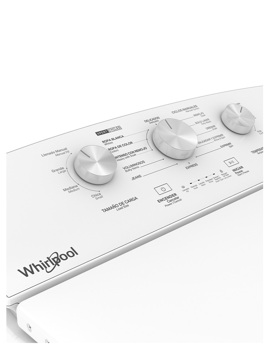 Lavadora Whirlpool 17 kg semiautomática carga superior 8MWTW1713MJQ