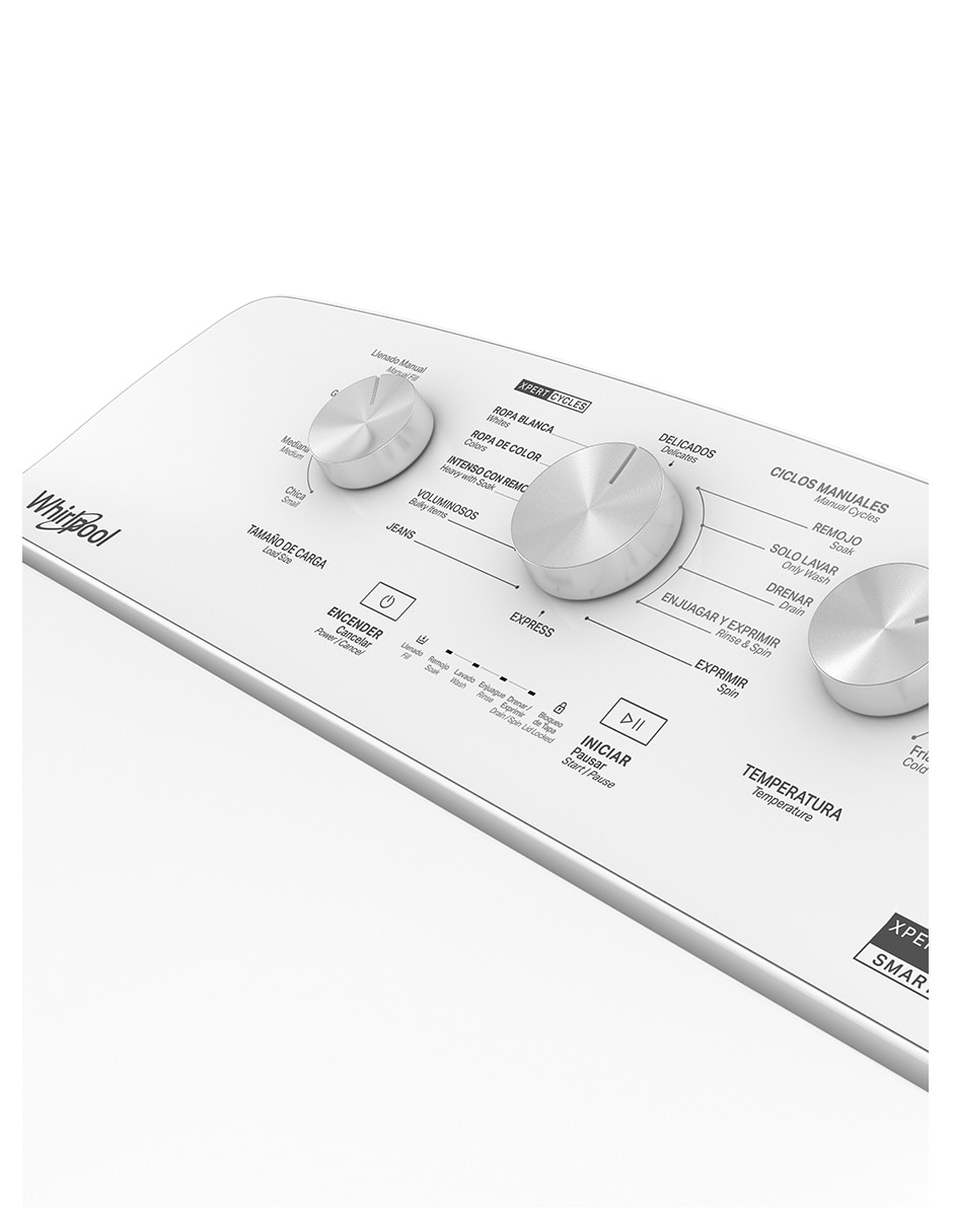 Lavadora Whirlpool 17 kg semiautomática carga superior 8MWTW1713MJQ