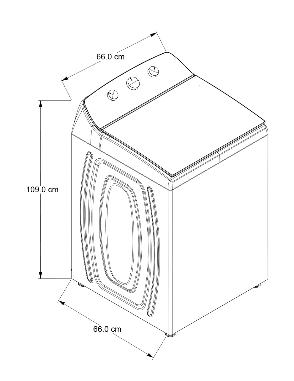 Lavadora 18 kg semiautomática carga superior 8MWTW1823WJM 8