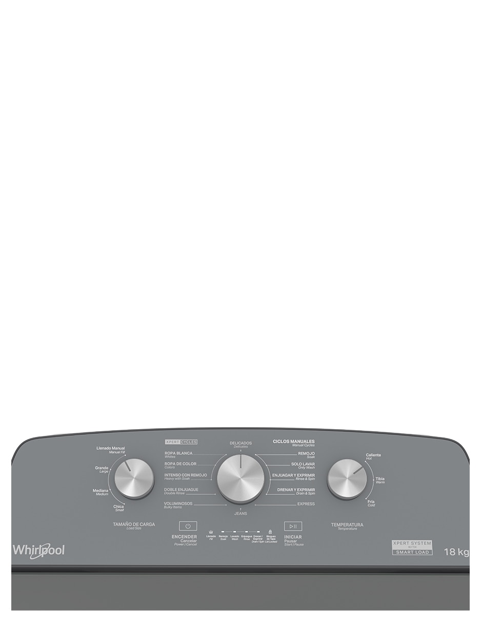 Lavadora 18 kg semiautomática carga superior 8MWTW1823WJM
