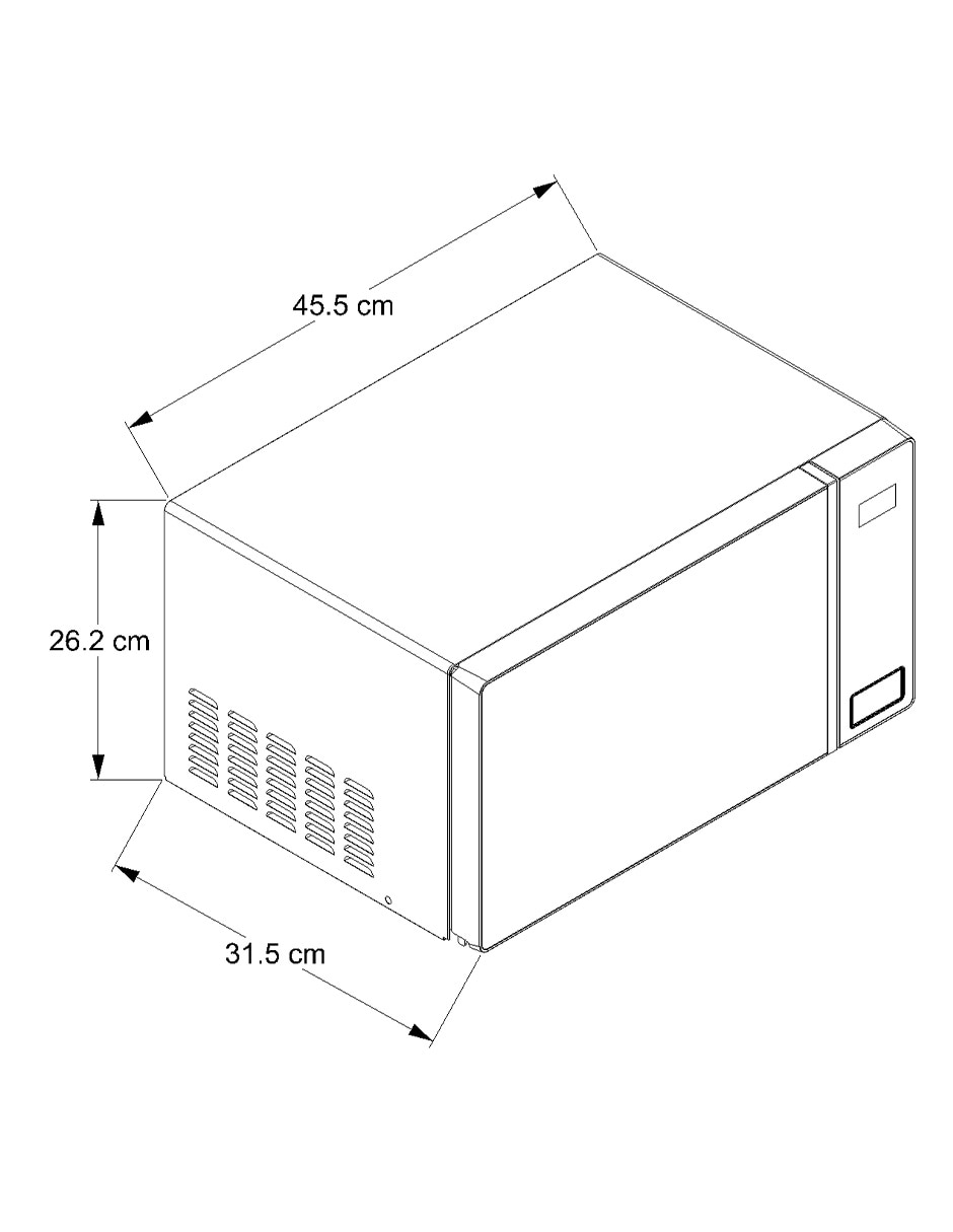 Horno de microondas convencional modelo WM1807D de 0.7 pies cúbicos 7