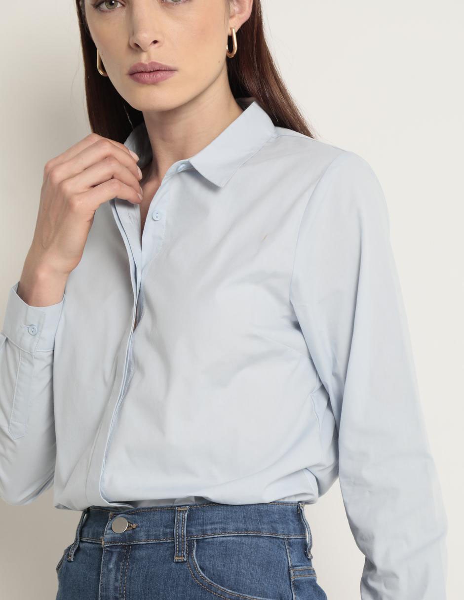 Blusa camisera Kur.Kuma manga larga para mujer 3