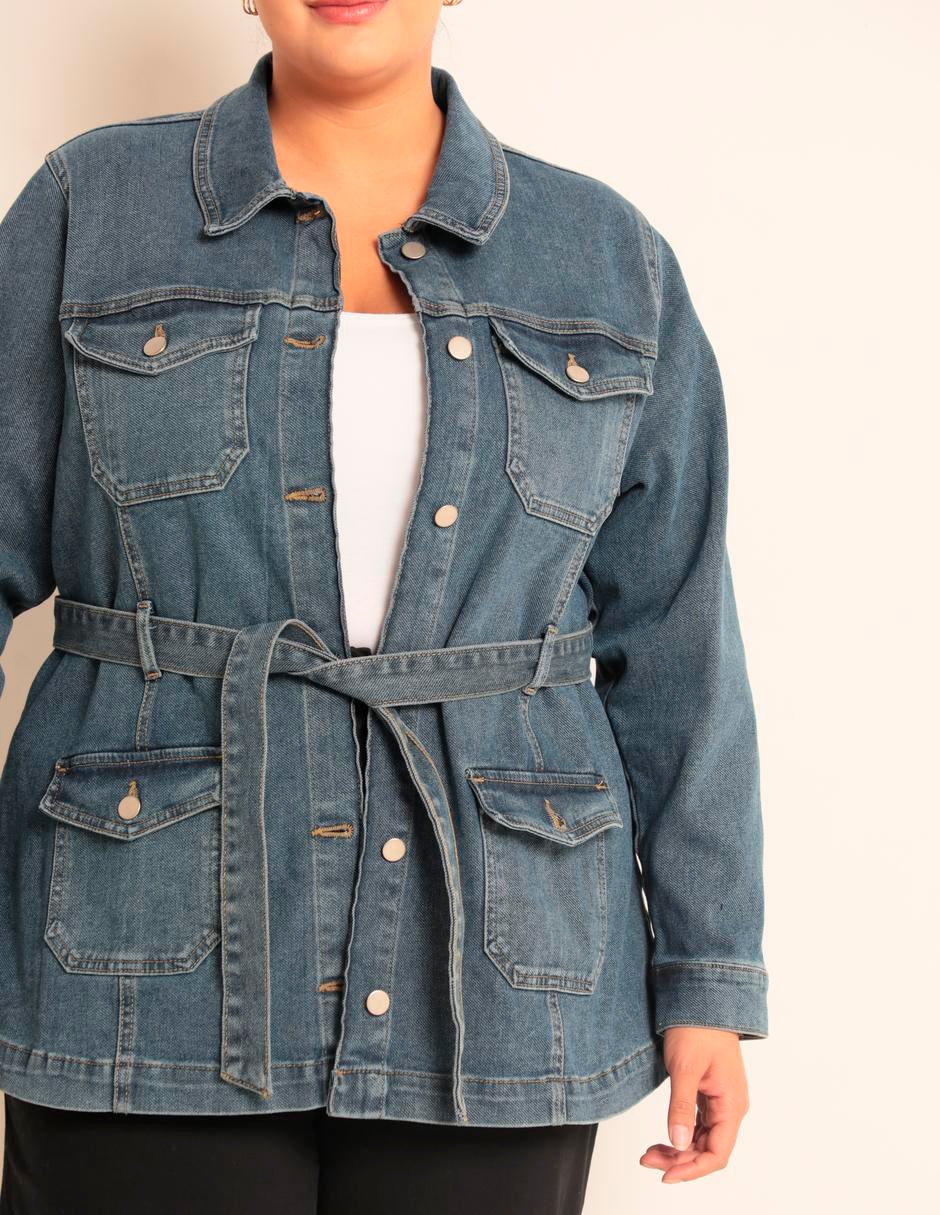 Chamarra de mezclilla para mujer